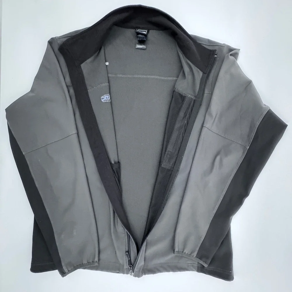 The North Face Gray Softshell Jacket Full Zip Mens Size XL‎ Ozmatic Engineering